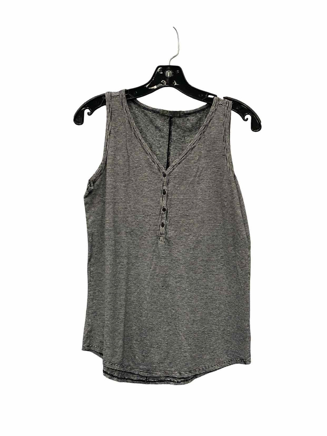 PrAna Size S Black White Striped Tank Top