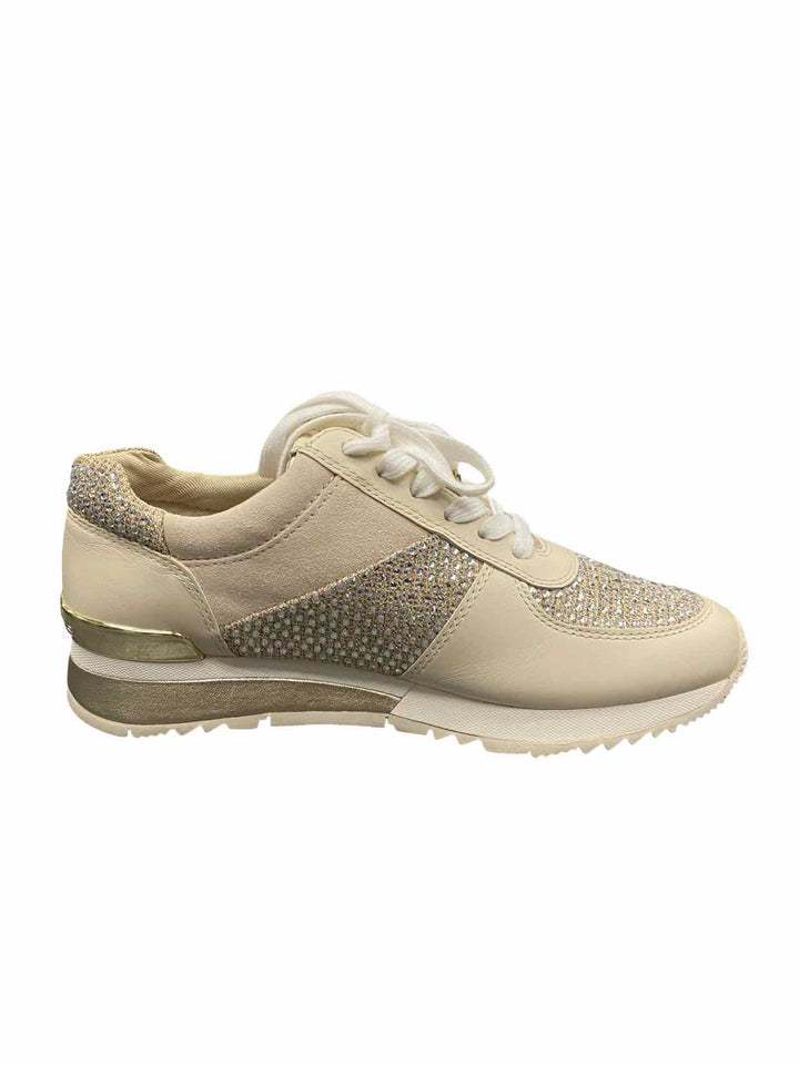 Michael Kors Shoe Size 6.5 Cream Allie Wrap Sneakers
