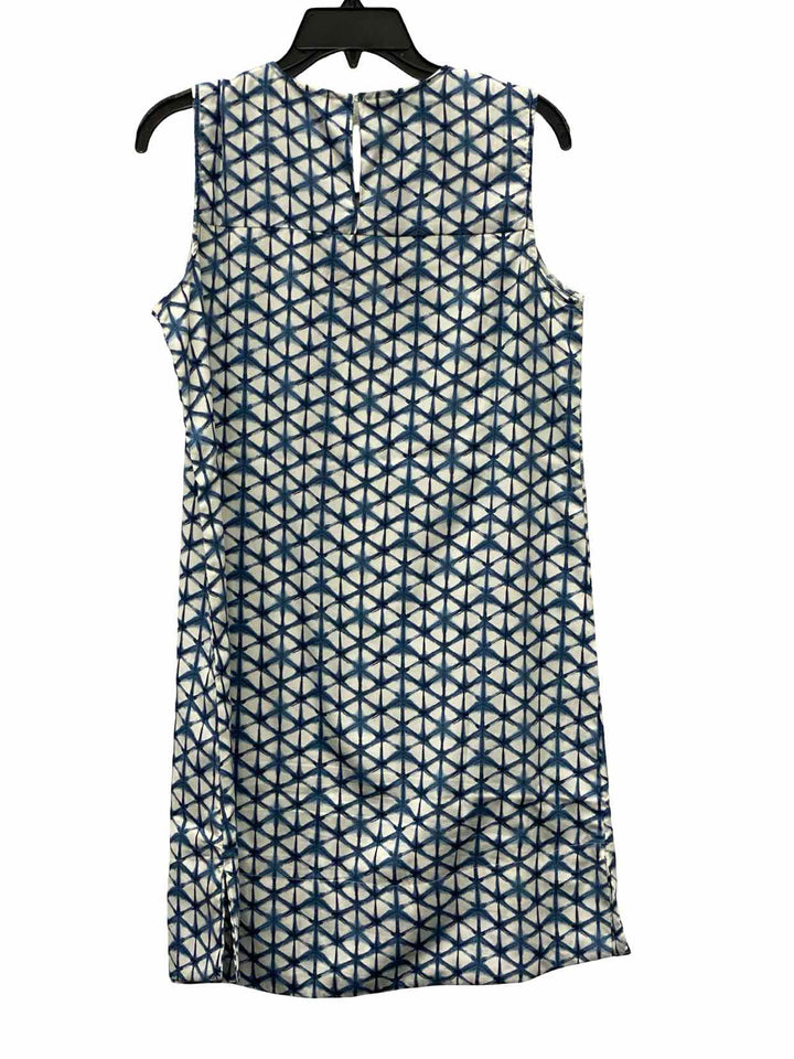 Mountain Khakis Size M White Blue Dress