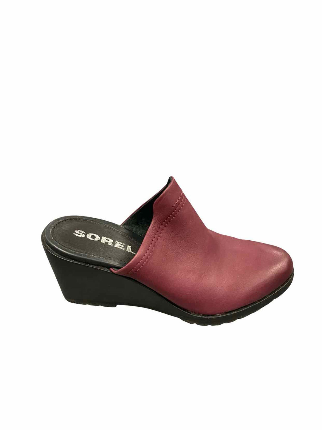 Sorel Shoe Size 10.5 Burgundy Wedge Heels