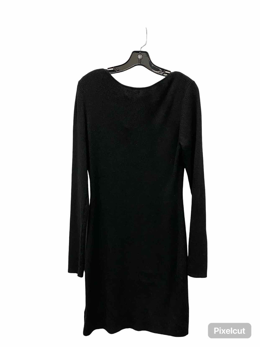 Gap Size L Black Ribbed Dress