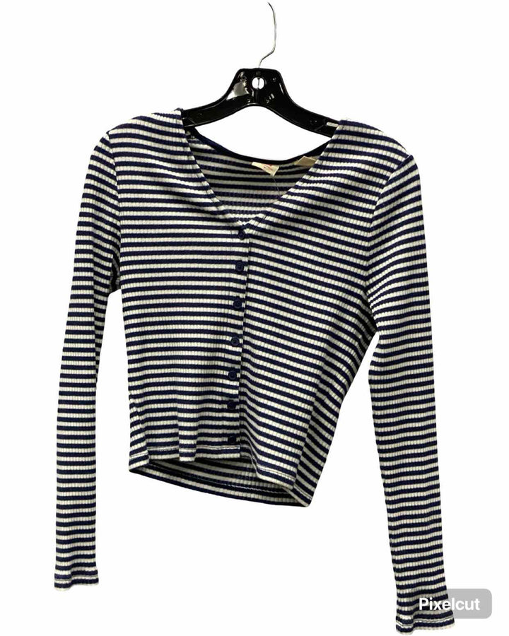 Levi's Size M Blue White Stripes Long Sleeve Shirts