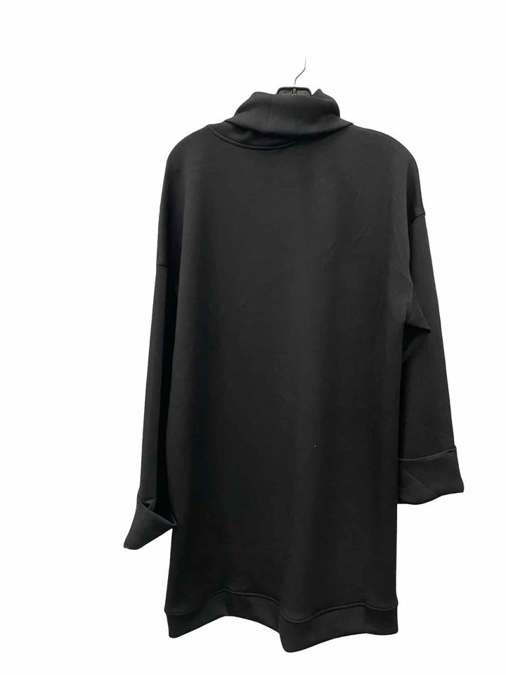 Spanx Size XL Black Turtle Neck Sweatshirt