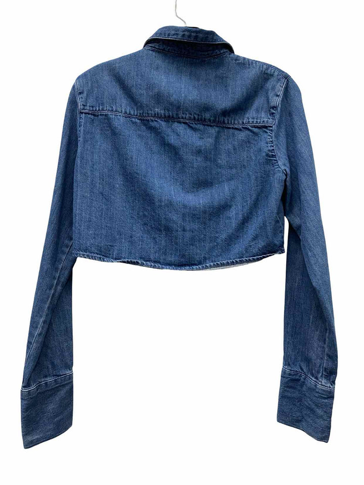 ZARA Size XS Blue Long Sleeve Shirts