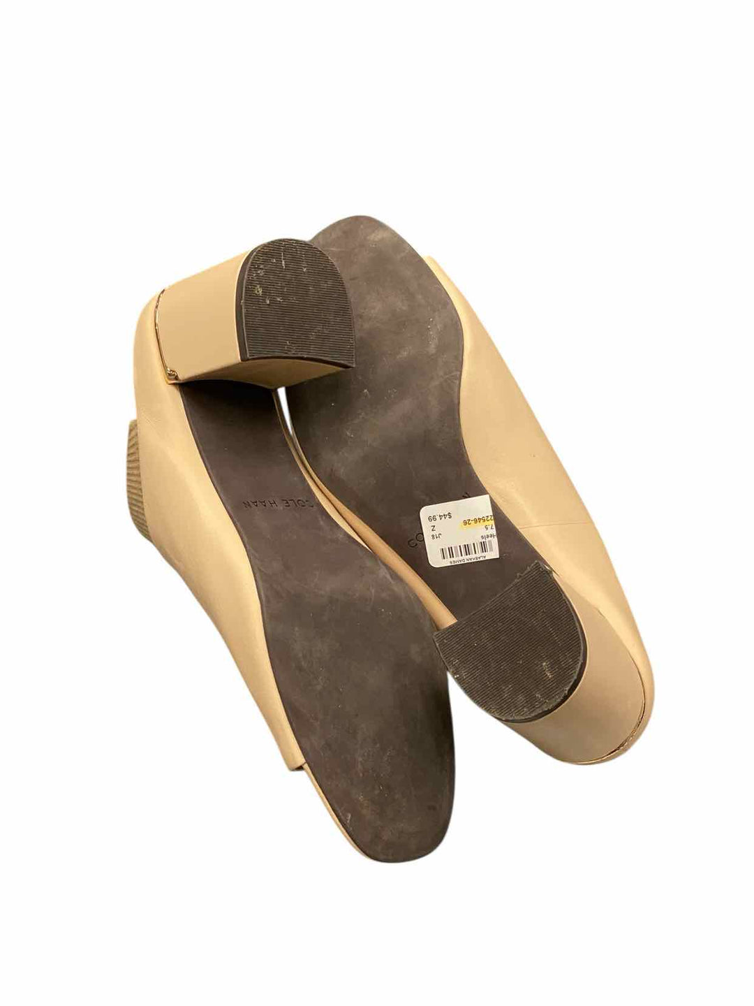 Cole Haan Shoe Size 7.5 Blush Leather Open Toe Heels