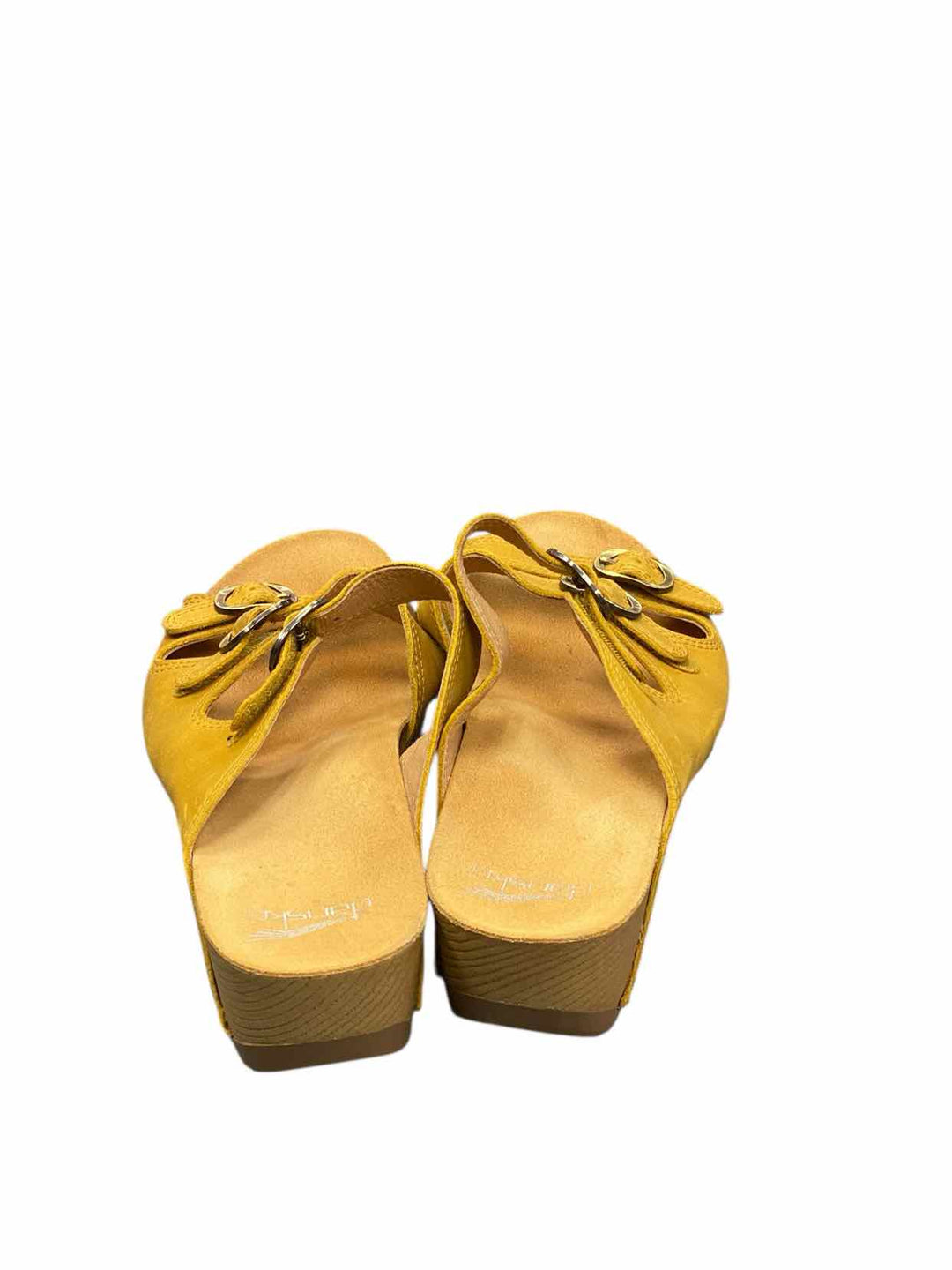 Dansko Shoe Size 40 Yellow Leather Tarin Sandals