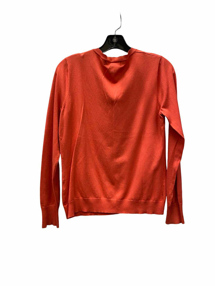 August Silk Size M Orange Sweater
