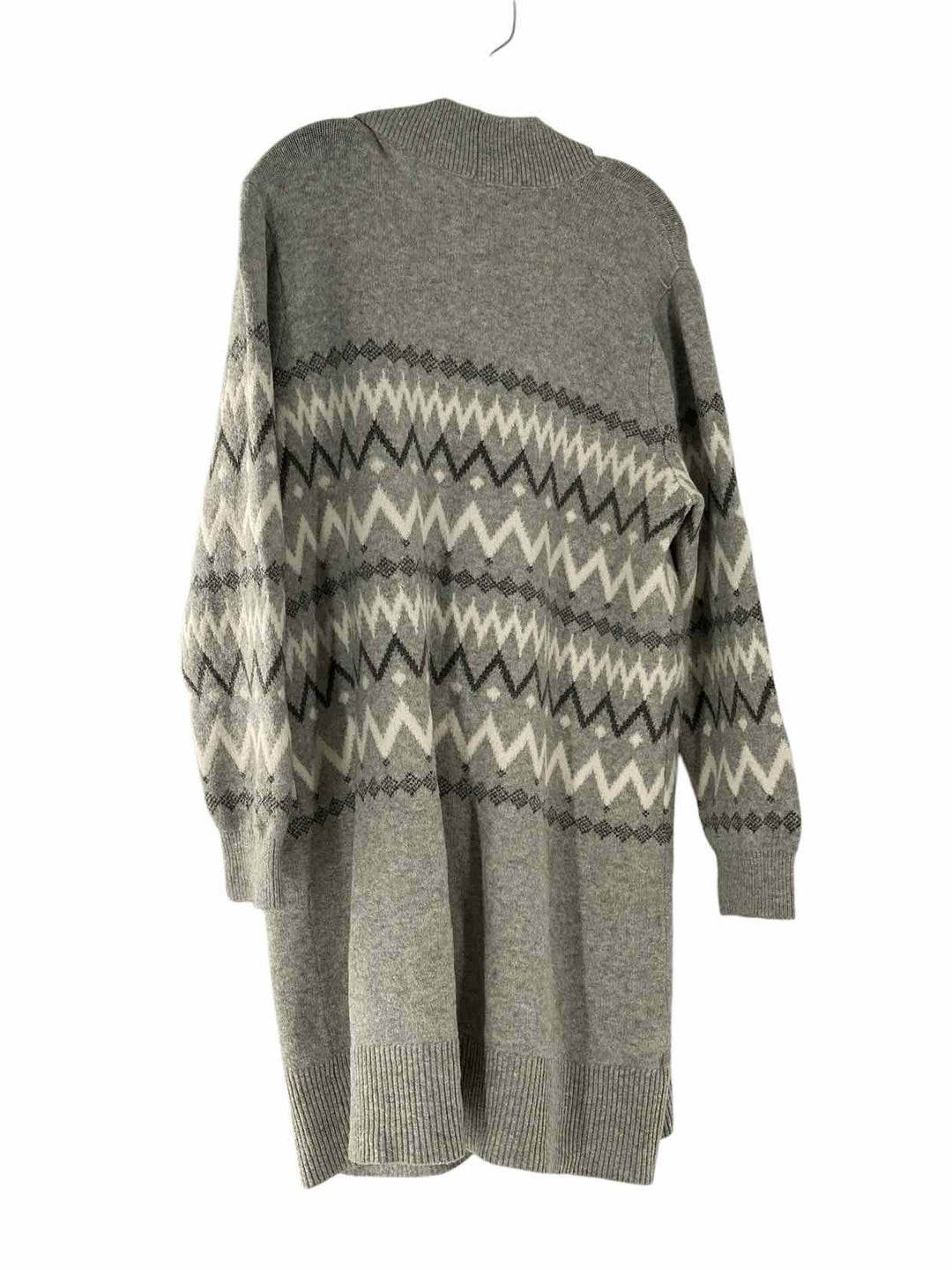 Loft Size XL Gray White Sweater