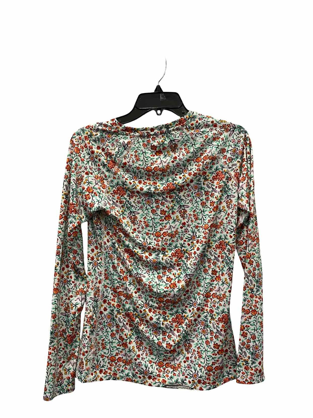 Rabbit Size S Green Orange Floral Athletic Long Sleeve