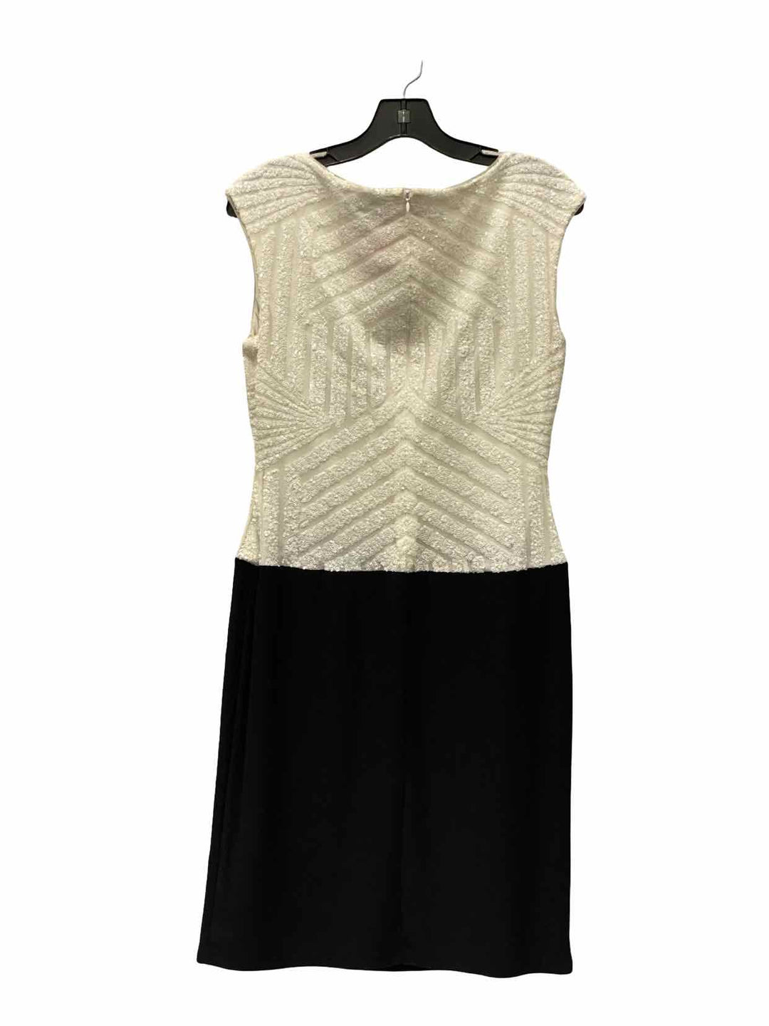 Lauren Ralph Lauren Size 10 White Black sequined Dress