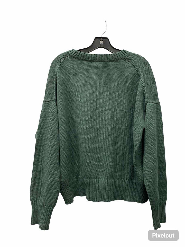 Quince Size M Green 100% Organic Cotton Sweater