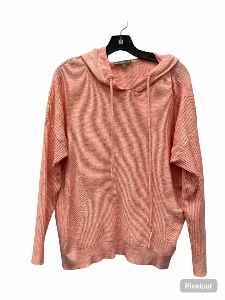 Wit & Wisdom Size L Pink Hoodie Sweater