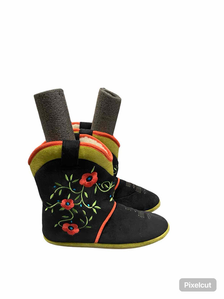Ciccia Bella Shoe Size 9.5 Black Green & Red Boots(Ankle)