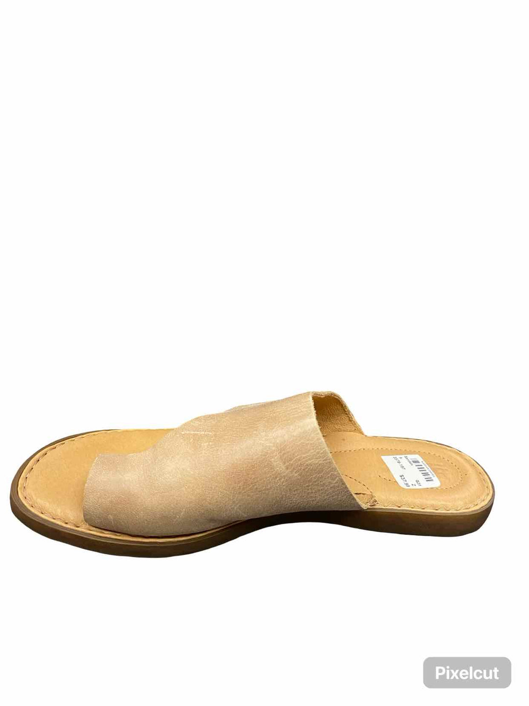 Born Shoe Size 9 Brown Leather Hinti Toe Loop Slides Sandals