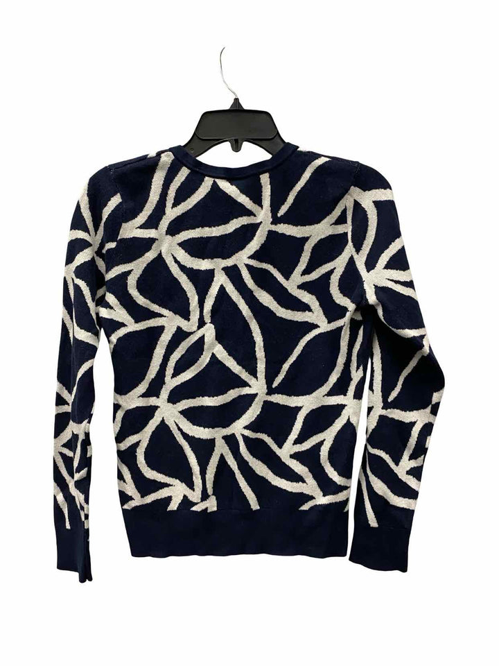 Ann Taylor Size S Navy White Long Sleeve Shirts