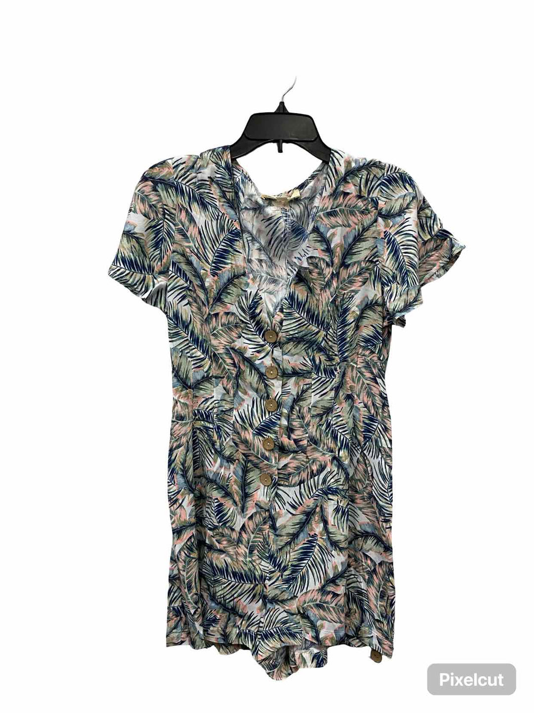 Lovestitch Size M Green Blue Leaf Dress