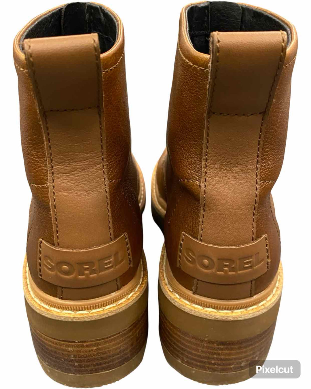 Sorel Shoe Size 7.5 Brown Leather Joan Zip Boots(Ankle)