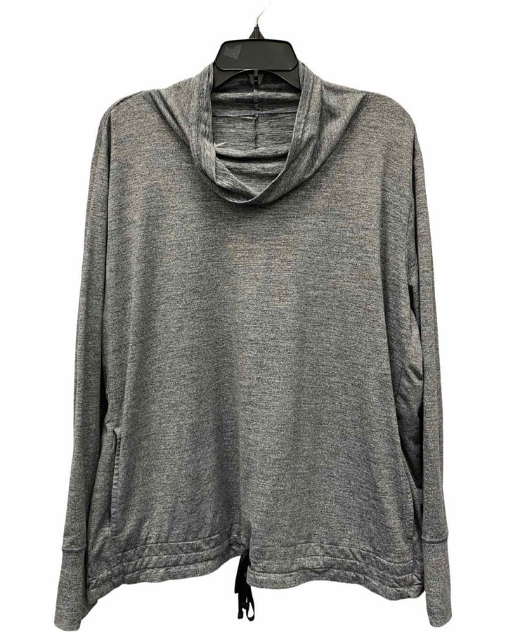 Nike Size 1X Gray Athletic Long Sleeve