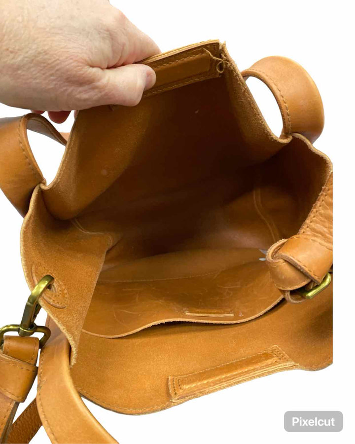 Madewell Burnished Caramel Sydney Shoulder Purse