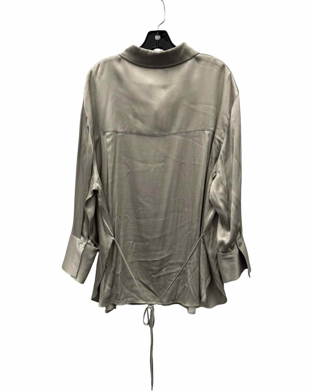 Vince Size 2X Silver Long Sleeve Shirts