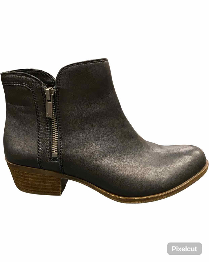 Lucky Brand Shoe Size 9 Black Leather Basel Boots(Ankle)