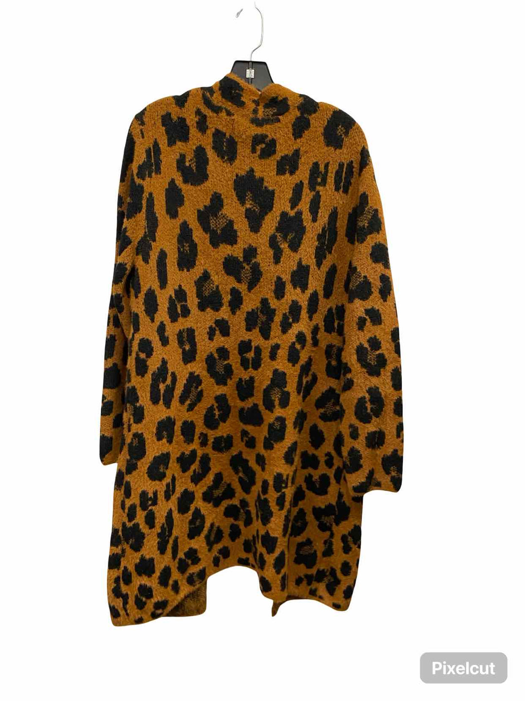 Nine West Size XL Brown Black Cheetah Sweater