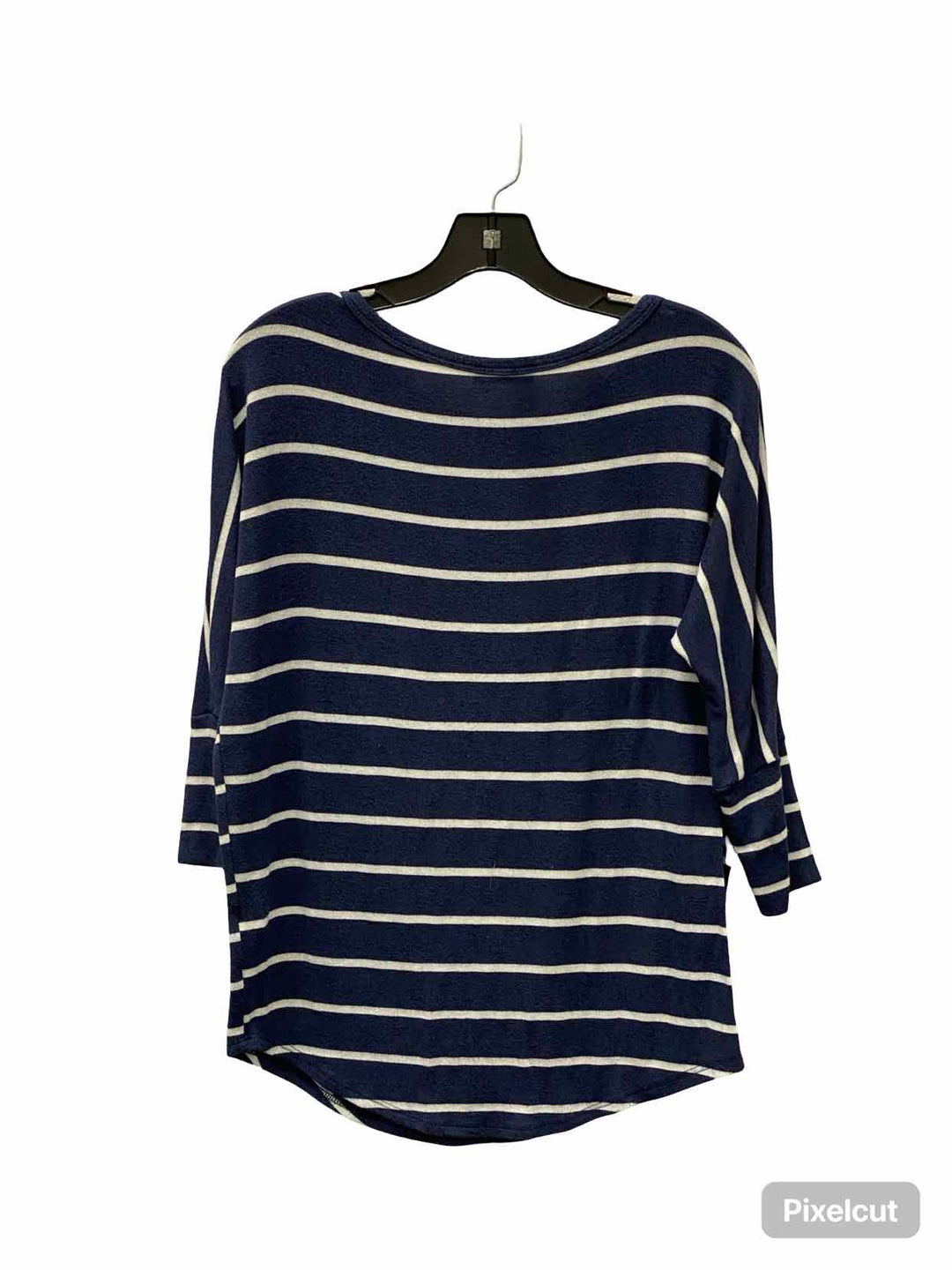Market & Spruce Size M Navy White Striped Long Sleeve Shirts