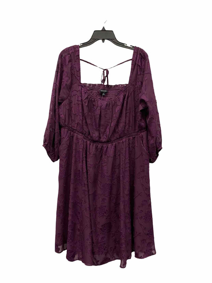 Torrid Size 1XL Purple Floral Dress