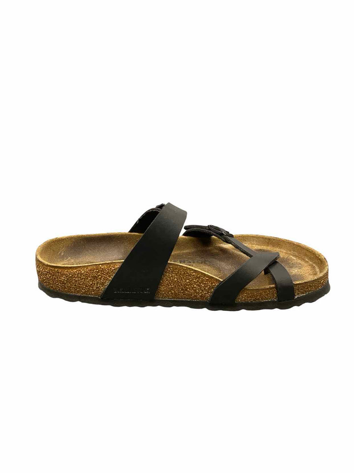 Birkenstock Shoe Size 38 Black Leather Mayari Sandals