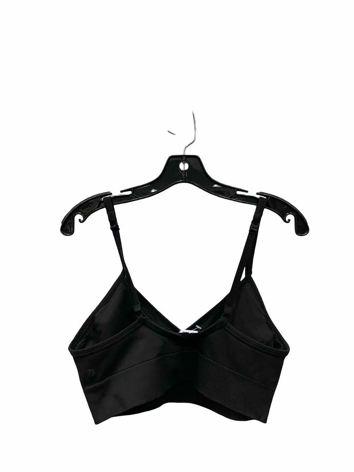 Lululemon Size 8 Black Athletic Bra