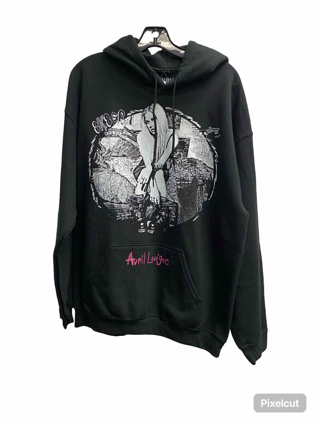 Hot Topic Size L Black Graphic Print Sweatshirt