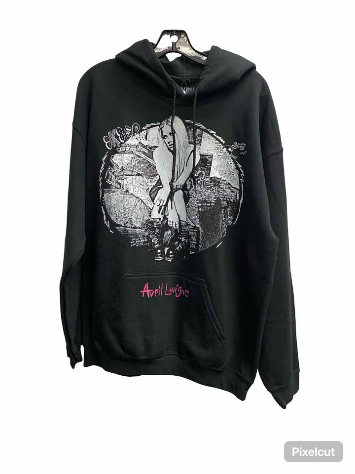 Hot Topic Size L Black Graphic Print Sweatshirt