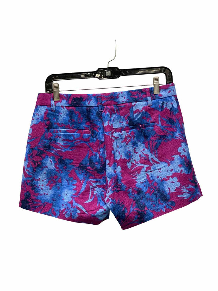 Banana Republic Size 2 Blue Purple Print Cotton Shorts