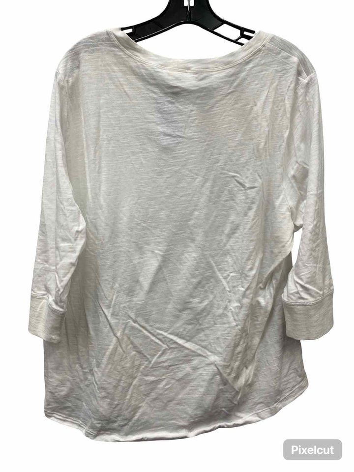 Cabi Size XL White Long Sleeve Shirts