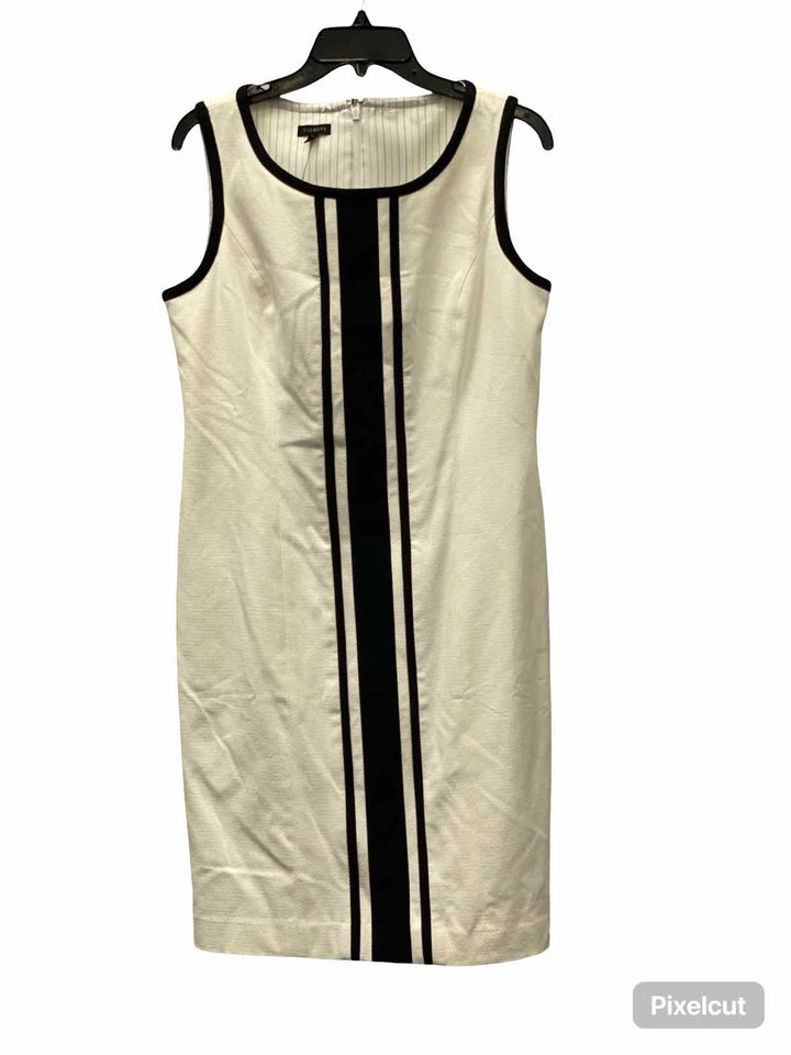 Talbots Size 10 Black White Dress