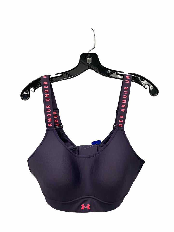 Under Armour Size L Purple Athletic Bra