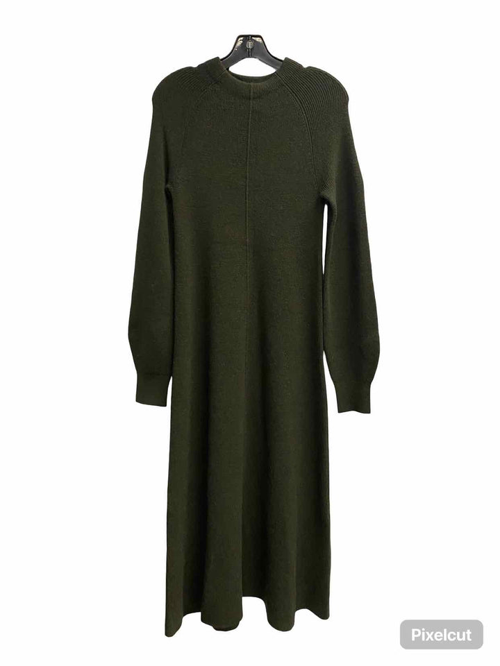 ZARA KNIT Size S Dark Green Dress