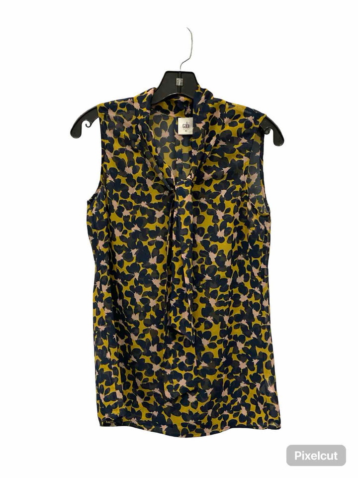 Cabi Size XS Yellow Blue/Pink Floral Tank Top