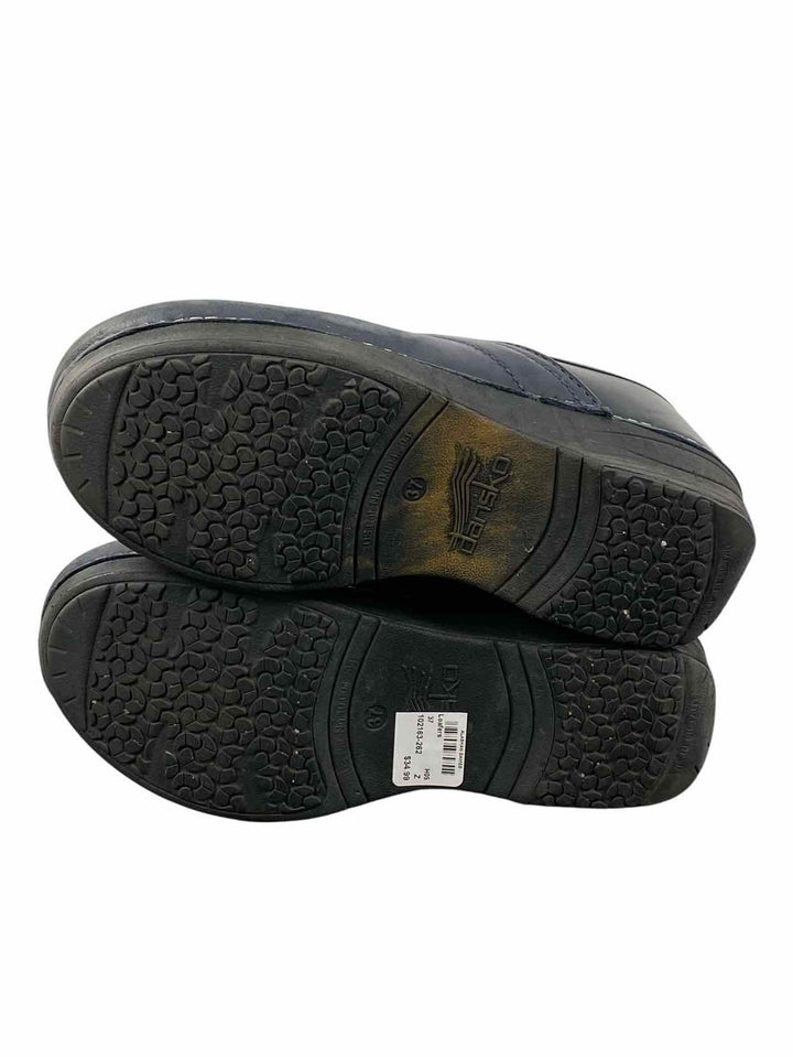 Dansko Shoe Size 37 Navy Leather Loafers