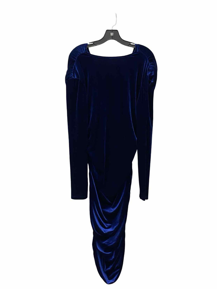 Unknown Brand Size L Blue Velvet Dress