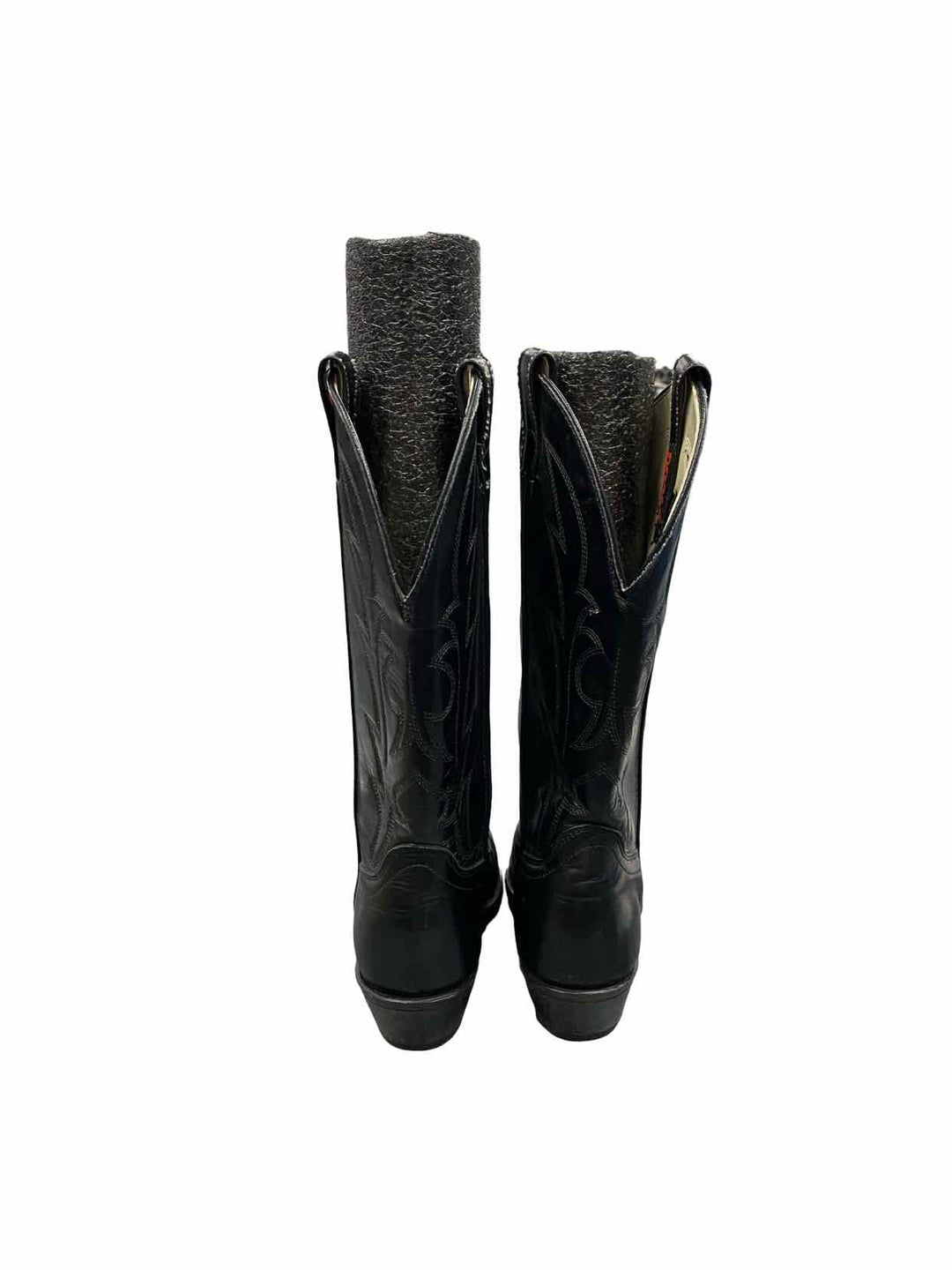 Laredo Shoe Size 6 Black Leather Cowboy Boots(knee)