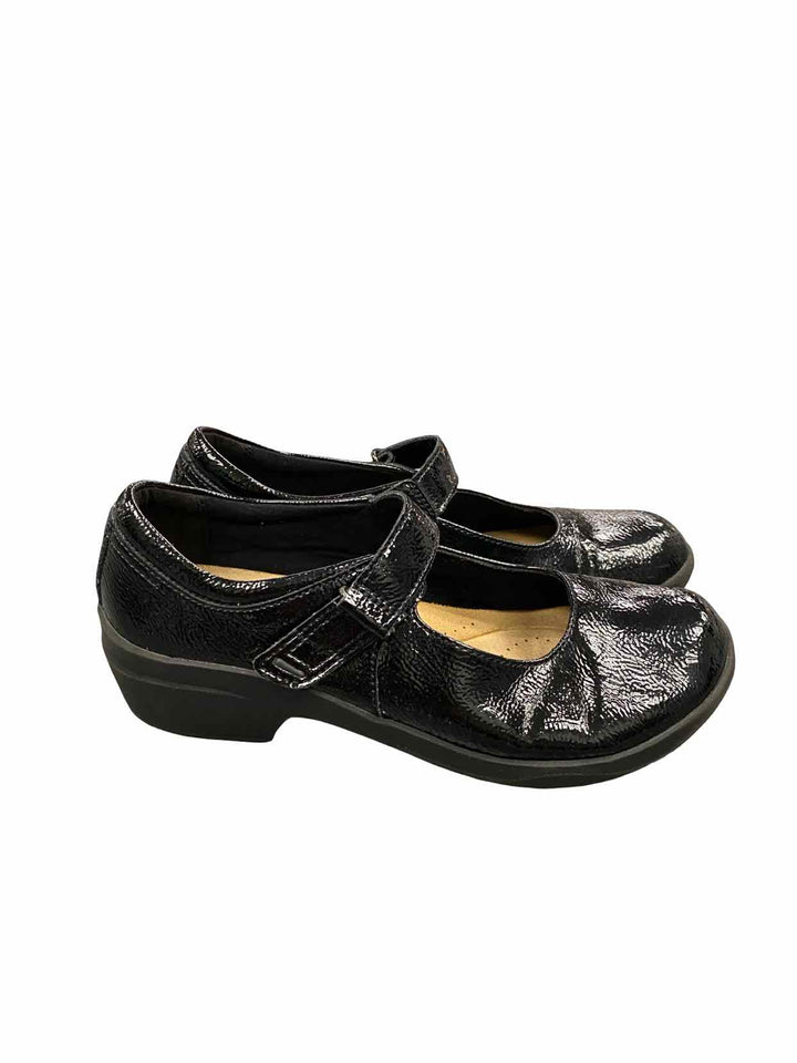 Clarks Shoe Size 8 Black Manmade Talene Ave Mary Janes Loafers