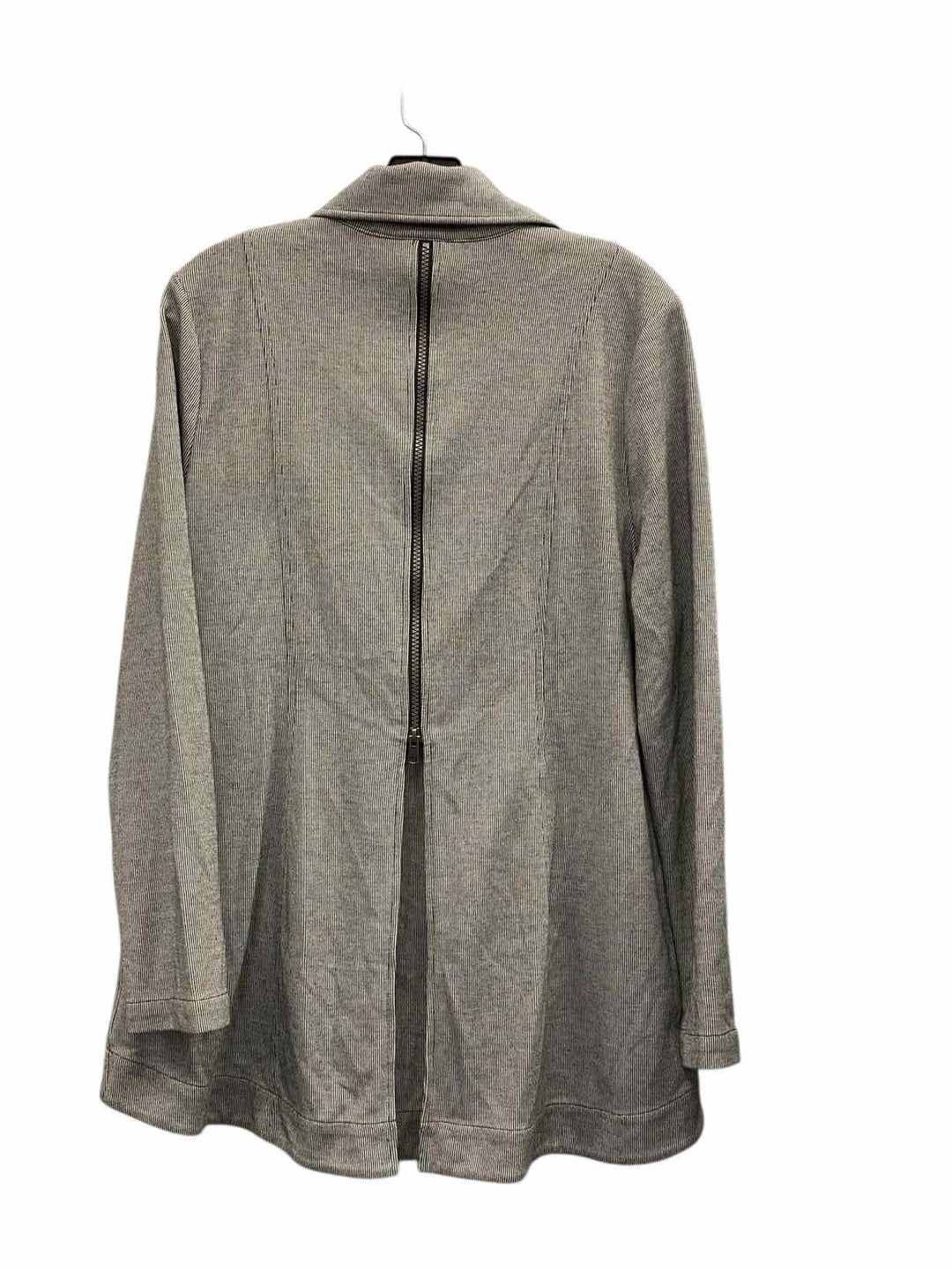 Cabi Size L Grey Striped Jacket