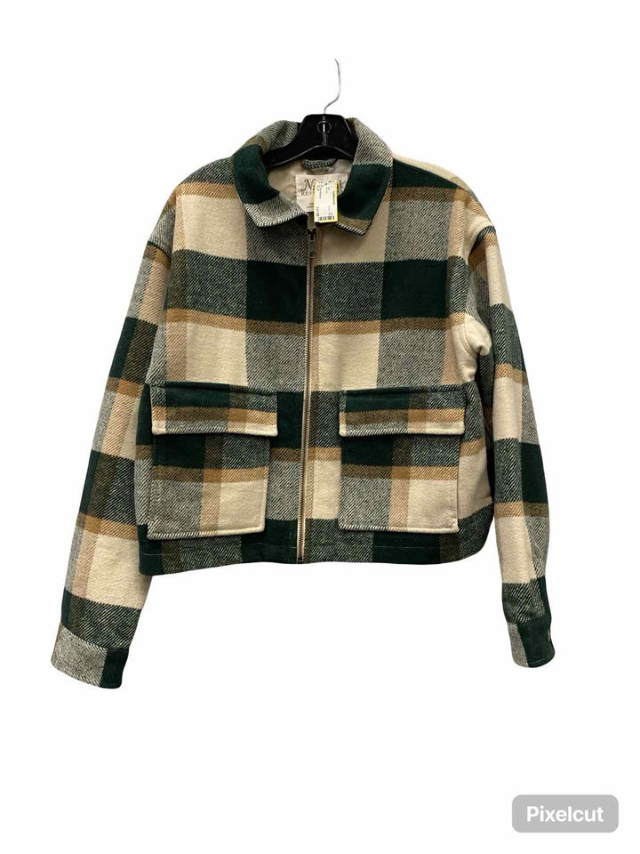 Natural Reflections Size M Green Plaid Jacket