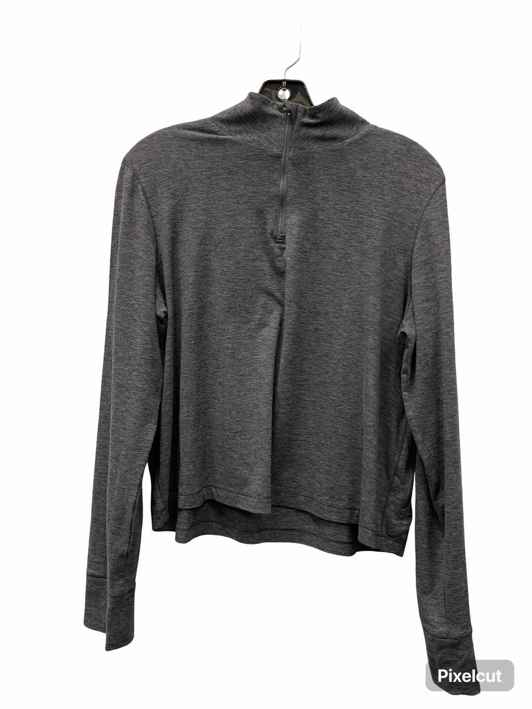 90 Degrees by Reflex Size M Gray Athletic Long Sleeve