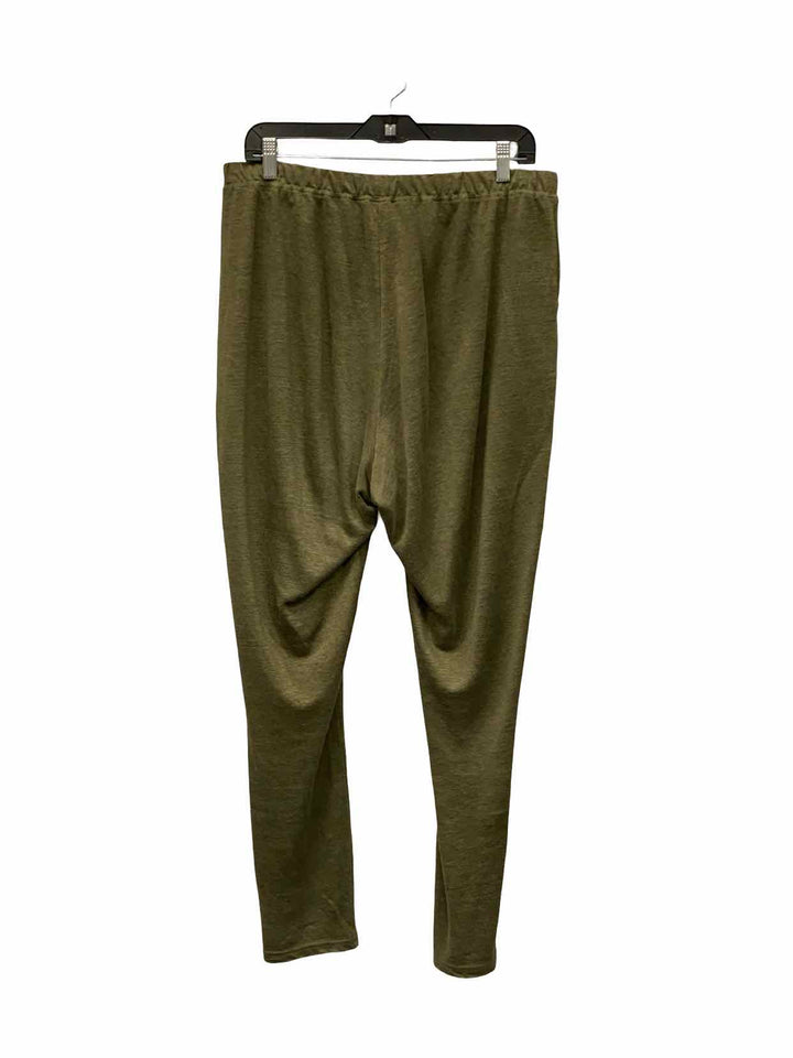 The Company Store Size L Green 100% Linen Pants
