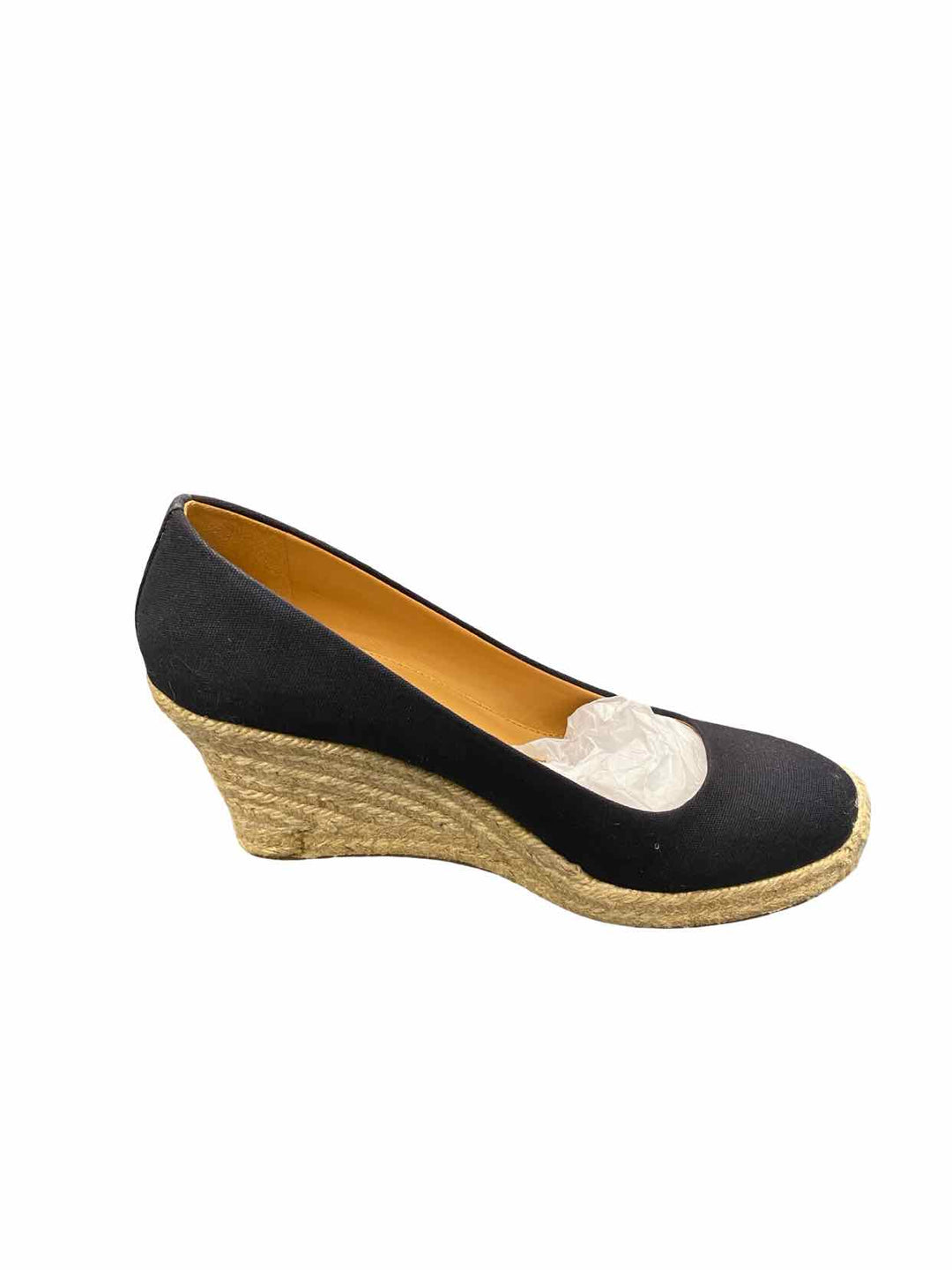 J Crew Shoe Size 9 Tan navy Wedge Heels