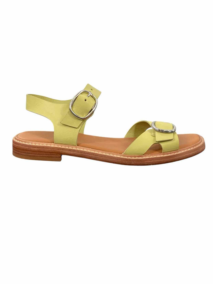 Everlane Shoe Size 9.5 Green Twin Buckle Sandals
