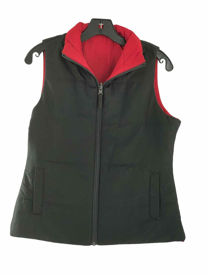 Unknown Brand Size M Black Red Puffy Vest