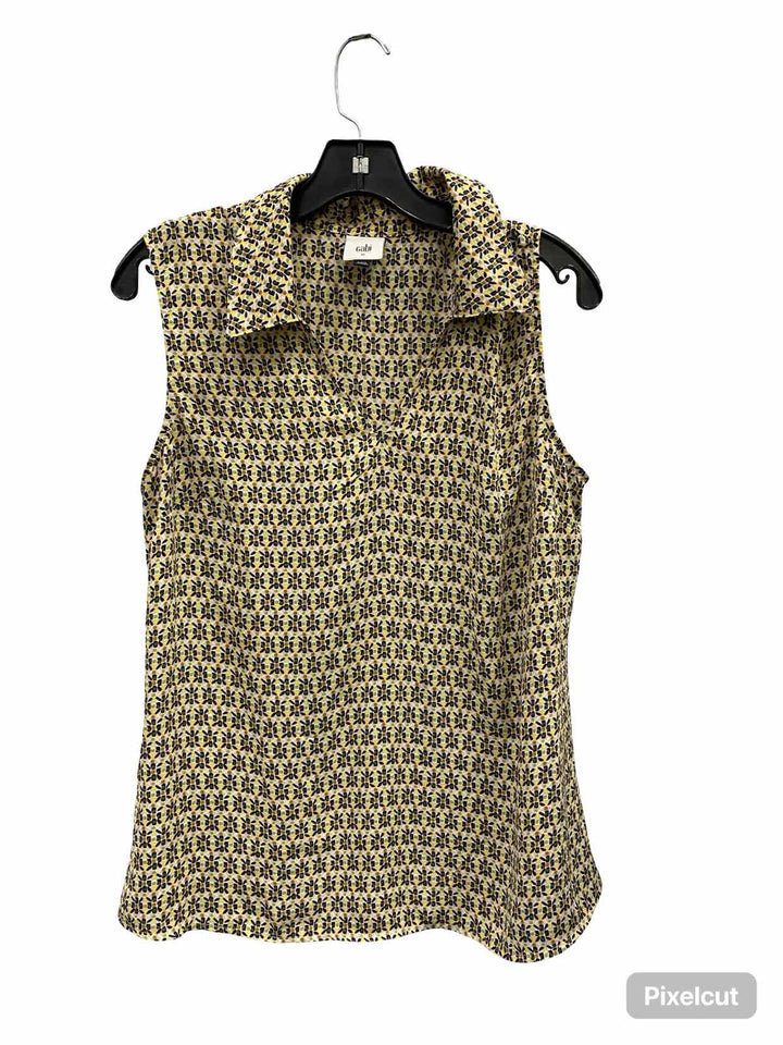 Cabi Size M Yellow Print Tank Top